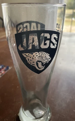 NFL Jacksonville Jaguars Beer Pint 6” Glass Cover