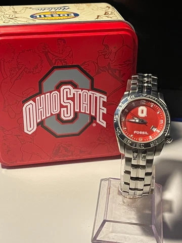 Ohio State Buckeyes NCAA Women's Stainless-Steel Watch by Fossil NEW Cover