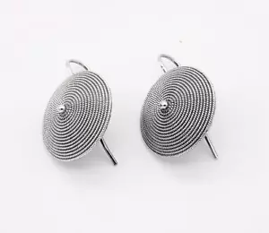 ORECCHINI CON CORBULA FILIGRANA SARDA ARTIGIANATO IN ARGENTO 925‰ BRUNITO - Imagen 1 de 3