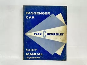 1962 Chevrolet Car ORIGINAL OEM Shop Manual Supplement Impala Bel Air Biscayne - Bild 1 von 6