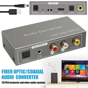 HDMI 2.0 ARC Adapter Toslink Digital to Analog Coax Audio Converter Bi-direction - Picture 1 of 15