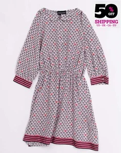 RRP€280 EMPORIO ARMANI Kids Mulberry Silk Dress Size 11Y / 148CM Long Sleeve - Picture 1 of 3