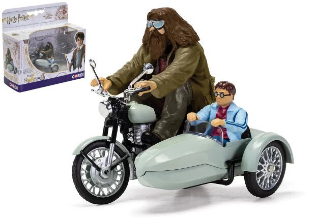HARRY POTTER HAGRIDS MOTORCYCLE AND SIDECAR cm 6,5 - Immagine 1 di 1