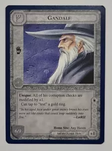 MIDDLE-EARTH CCG MECCG GANDALF THE WIZARDS UNLIMITED METW TWUL FIXED CARD - Picture 1 of 2
