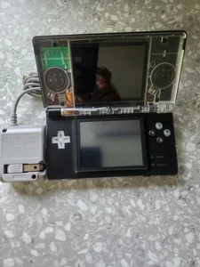 Nintendo DS Lite System Tragbare Spielkonsole - Klar/Schwarz  - Bild 1 von 8