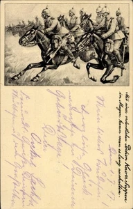 Künstler Ak Deutsche Soldaten zu Pferd, Kaiserreich, Kavallerie,... - 4782741 - Picture 1 of 2