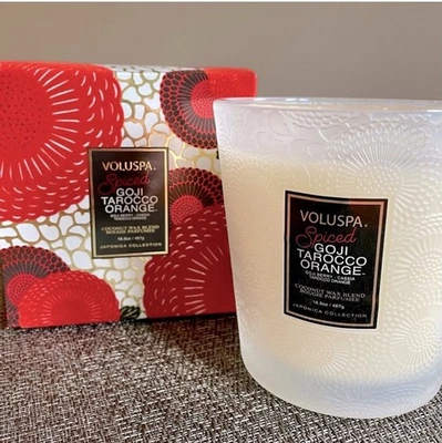 Voluspa Spiced Goji Tarocco Orange Candle Limited Holiday Edition 16.5 oz NIB - Image 1 of 4