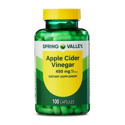 Spring Valley Apple Cider Vinegar Capsules, 450mg, 100 Count - Image 1 of 4
