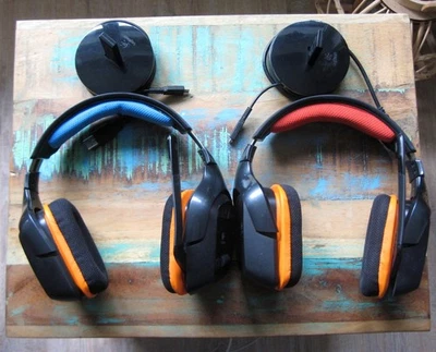 2x Logitech G930 Headset inkl.  2x USB-Dongle +  2x Dockingstation ( defekt ! )  - Bild 1 von 4