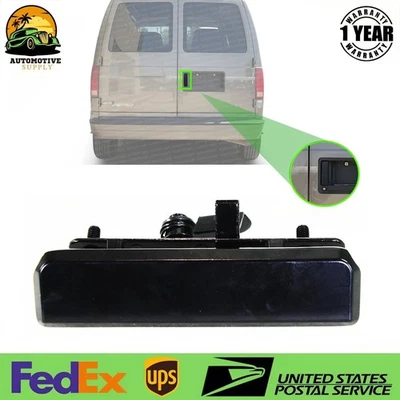 Rear Exterior Door Handle Smooth Black For 1992-2005 Chevrolet Astro /GMC Safari - Image 1 of 4