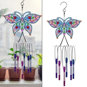 Butterfly Diamond Art Wind Chime A Beautiful Crafting Experience for Home - Picture 1 of 12