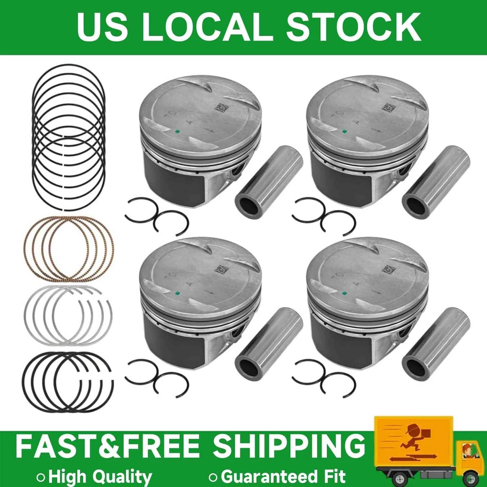 G4KF STD Engine Pistons & Rings Set Fit For Hyundai Genesis Coupe 2.0T 2009-2014 Foto 1 de 4