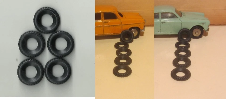 048n. MERCURY 1/48-5 Gomme replica per/ Replica Tires/ Pneus replica medium cars - Immagine 1 di 1