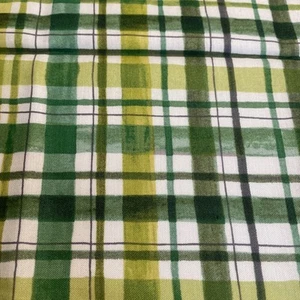 Cuarto de grasa de algodón a cuadros verde 18”x22” nuevo. - Imagen 1 de 2