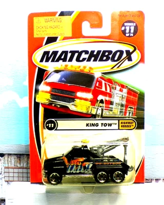 2001 Matchbox 1-75 Series Highway Heroes King Tow Truck Diecast/Plastic (Black) - Image 1 of 4