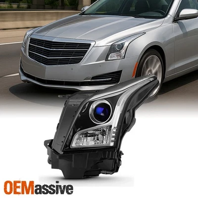 Proyector halógeno cromado para Cadillac ATS 2013-2018 sedán conductor izquierdo Foto 1 de 4