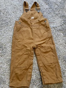 Carhartt Latzhose Größe 24m Baby Flanell gefüttert, braun - Bild 1 von 3