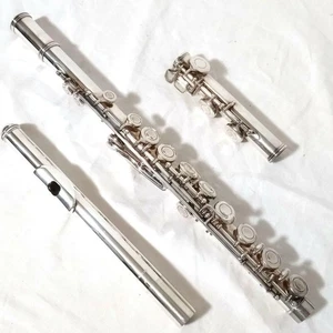 Guter Zustand Nikkan YFL-31 Flötenkopfgelenk silber YFL31 mit E Mechanik - Bild 1 von 18
