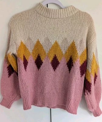 Zara Fancy Collection Knitwear Long Sleeve Sweater Girls Size 11-12 Soft Fuzzy  - Image 1 of 4