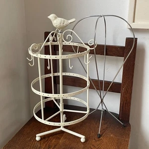 Ganchos para torniquete de exhibición de joyas para pendientes de metal blanco de 14" - Imagen 1 de 4