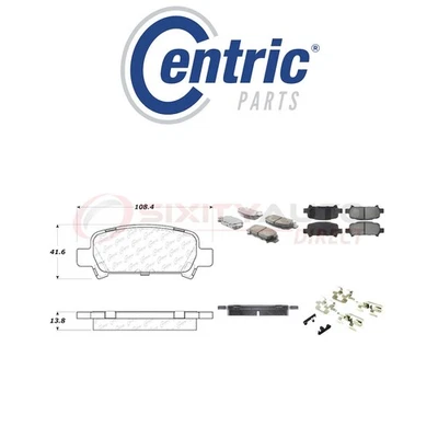 Centric Posi Quiet Ceramic Brake Pads w Shims for 2003-2006 Subaru Baja 2.5L px Foto 1 de 4
