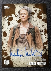 WALKING DEAD SEASON 5 MELISSA MCBRIDE/CAROL PELETIER ON CARD AUTO #/50! - Picture 1 of 3