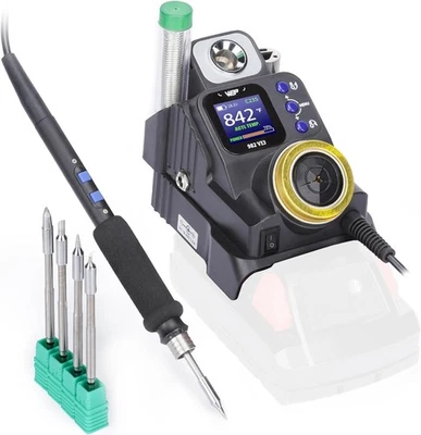 Cordless Soldering Station for Milwaukee 20V Battery Soldering Iron Kit with Int - Image 1 of 4
