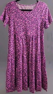 Lilly Pulitzer Jodee Swing Volant Kleid Lila Beere My Favorite Spot Gr. M Neu mit Etikett - Bild 1 von 8