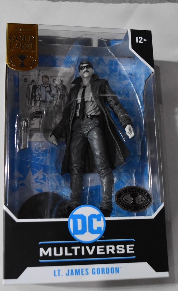 MCFARLANE DC MULTIVERSE LT. JAMES GORDON GOLD LABEL PLATINUM 7" INCH FIGURE - Image 1 of 1