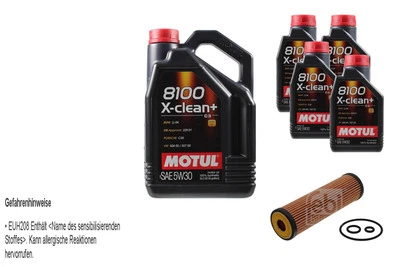 Febi BILSTEIN Filtre 9L Motul 8100 X-Clean + 5W30 pour Mercedes-Benz Sprinter - Photo 1/4