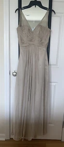 Latte Colored Formal Gown - Prom / Bridesmaid / Wedding - Size 6 - NWOT - Picture 1 of 11
