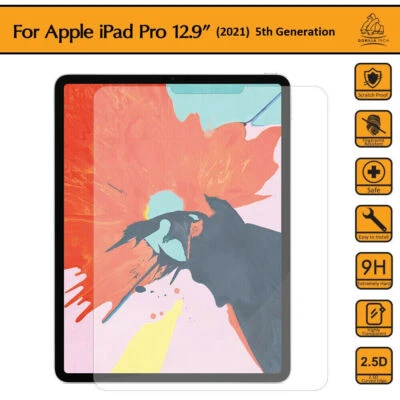 For iPad Pro 12.9 (2021) Genuine Gorilla Tempered Glass Shield Screen Protector - Image 1 of 4