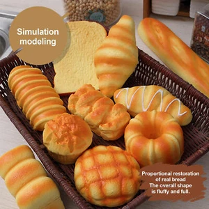 Squeeze Toy Food Bread Slow Rising Squeeze Stress Relief Toys Spoof Tease Toy - Picture 1 of 18