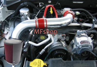 Filtro rojo alto HS para 2 piezas Dodge Dakota Durango 2000-2002 4,7 L V8 kit de admisión de aire Foto 1 de 4