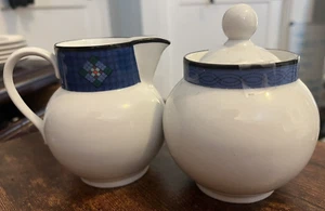 Dansk Nine Patch Creamer and Sugar Bowl (china Replacement) - Picture 1 of 3