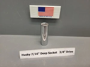 Husky CBD-614 3/8 puertas 7/16" enchufe profundo 6 puntos EE. UU. nuevo de lote antiguo para artesano y mecánico - Imagen 1 de 13