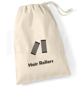 Personalised Hair Rollers Bag (B&W) - Picture 1 of 2