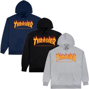 Thrasher Skateboard Magazine Men's Flame Logo Hoodie Sweatshirt - Picture 1 of 10