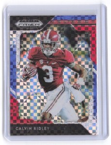 2019 Prizm Draft Calvin Ridley Red, White & Blue Prizm #'ed 58/99 FALCONS