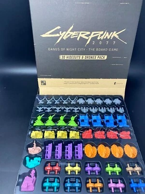 CMON Cyberpunk 2077: Gangs of Night City - The Board Game - 3D Hideout and Drones