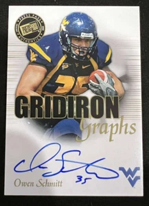 OWEN SCHMITT 2008 Press Pass SE Gridiron Graphs Rookie Card RC AUTO #GG-OS - Picture 1 of 1