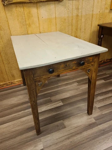Distressed French Country Style Primitive Repurposed Table Cover
