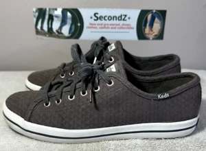 Keds Kickstart Geo Print Stoff Turnschuhe Schnürschuhe grau Damengröße 8,5 - Bild 1 von 7