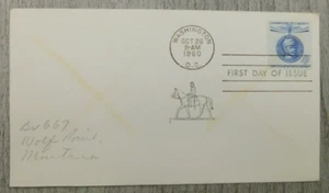 First Day Of Issue Gustaf Mannerheim 1960 Vintage Stamp Posted Envelope Cover - Picture 1 of 4