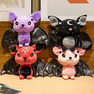 Bat Plush Toy Halloween Plushies Soft Horror Kids Girls Boys Birthday Gift - Picture 1 of 24