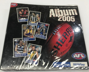 2005 Herald Sun AFL Trading Card Official Card Album (With Pages) 1/2 A4 Size