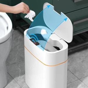 Smart Trash Can With Lid For Bedroom And Living Room Kitchen Storage Box Trash C - Picture 1 of 7