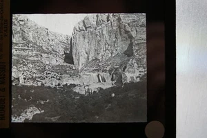 ALGERIE CONSTANTINE CASCADE ET ROCHER PHOTO PLAQUE DE VERRE MOLTENI - Picture 1 of 1