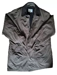 Bill Blass Microfiber Field Jacket Brown Leather Wool Men's XXL X Tall Liner - Picture 1 of 15