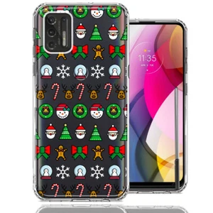 For Motorola Moto G Stylus 4G 2022 Christmas Santa Snowman Reindeer Candy Case - Picture 1 of 1